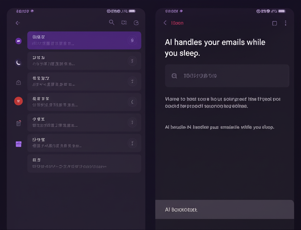 メール下書き自動作成の画面